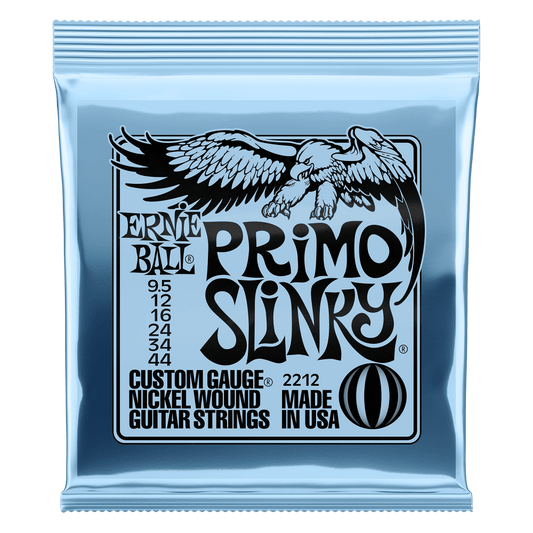 Ernie Ball Nickel Wound Electric Guitar Strings are made from nickel plated steel wire wrapped around tin plated hex shaped steel core wire. The plain strings are made of specially tempered tin plated high carbon steel producing a well balanced tone for y