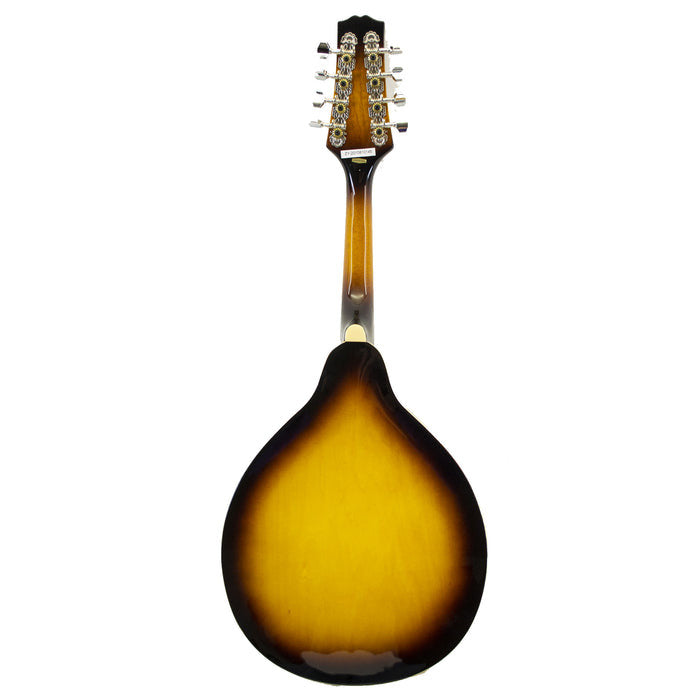 Kona KMA2 A-Style Oval Hole Mandolin

The Kona A style oval-hole mandolin offers a laminate spruce top with Lindenwood back and sides in a beautiful tobacco sunburst finish. It features a fully bound body and multi-ply top binding. It also features a mapl