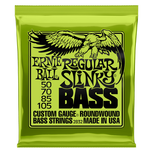 Ernie Ball Nickel Wound Electric Bass Strings are made from nickel plated steel wrapped around a hex shaped steel core wire. Each bass guitar string produces a bright, balanced tone and is manufactured with the finest and freshest raw materials in the bea