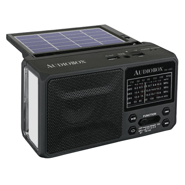 A perfect camping speaker. With a built in phone charger, full sound and solar powered as well as chargeable battery, this is a must have for anywhere desperately lacking in acoustics and electricity.