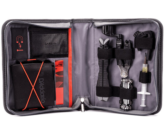 The D'Addario Guitar Maintenance Kit gives you everything you need to keep your instrument playing and sounding its best – from the included string winder and neck cradle to the Multi-tool and maintenance products, this kit contains all the essentials f