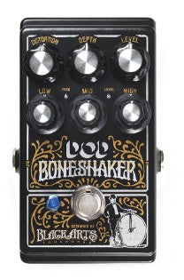 The new DOD Boneshaker is a straight-pipe, hard-tail run down a dirty, choppy road. A distortion pedal like no other, the Boneshaker is supercharged with a 3-band parametric EQ that drives its gain to add more frequency-specifi , bowel-churning lows, more