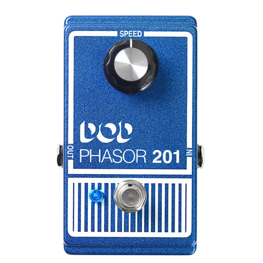 One of the first phaser effect pedals ever made, the original DOD Phasor 201, blazed the trail for all phaser pedals after it. The new DOD Phasor 201 (2013) brings the classic analog phaser effect driven by 40+ years of tone creating experience. The new 2