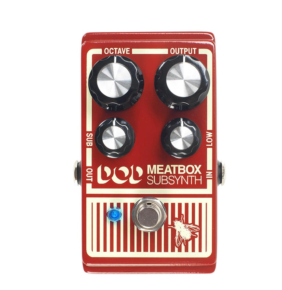 ONLY USE WITH HIGH POWER AMPS
 
We meat again!”We proudly present the DOD Meatbox. Answering thecall of low frequency freaks everywhere, the DOD Meatbox is an updated take on the cult favorite Meatbox from the ‘90s. As a bass subharmonic synthesizer a