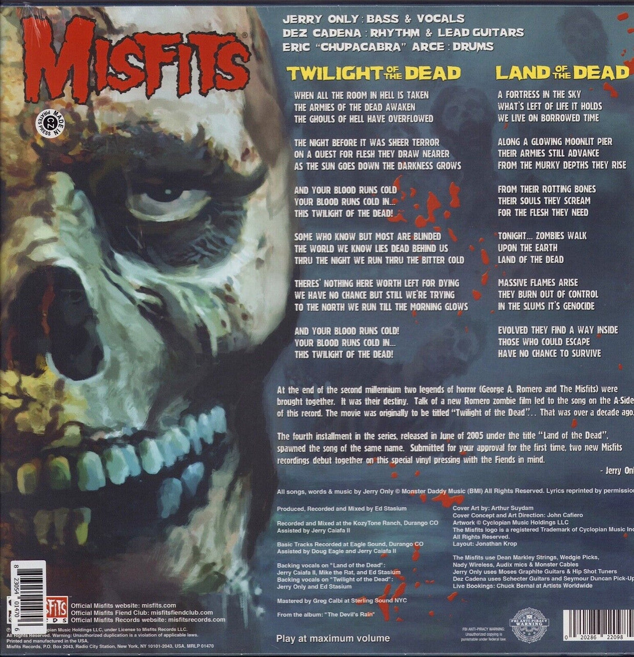 Artist: Misfits 

Album: Twilight Of The Dead

Format: Vinyl

Condition: New