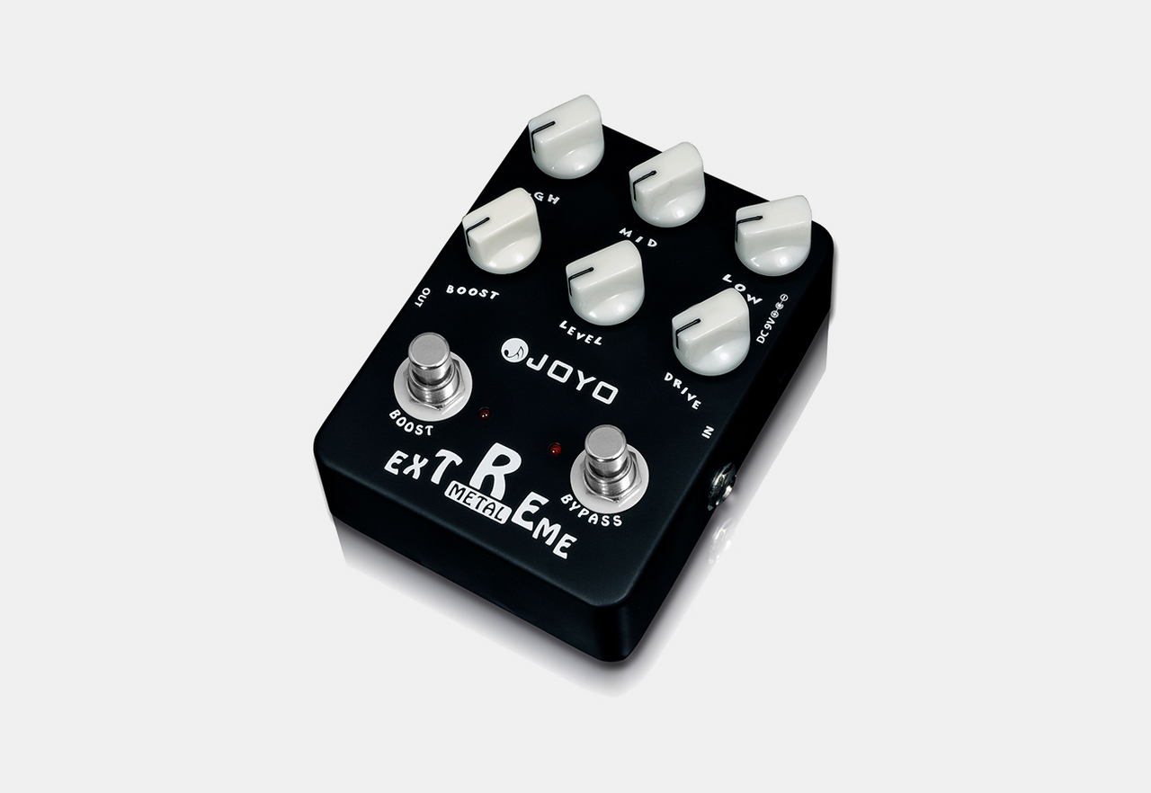 With a powerfully-adjustable 3 band EQ and sweep Mid-Freq knob, Extreme Metal provides a strong low frequency and clear, transparent high frequency. Play the rhythms and leads that cut through the mix!
Aluminum alloy casing with stoving varnish finish.
Ha