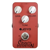 Simple design and pedal interface, comes with 9V battery. Tone, gain and volume controls. Anything from a brilliant clean boost to the sound of a Full Stack cranked up and everything in between, it's all at your fingertips with the Crunch Distortion!

Fea