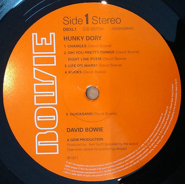 David Bowie-Hunky Dory (New Vinyl)