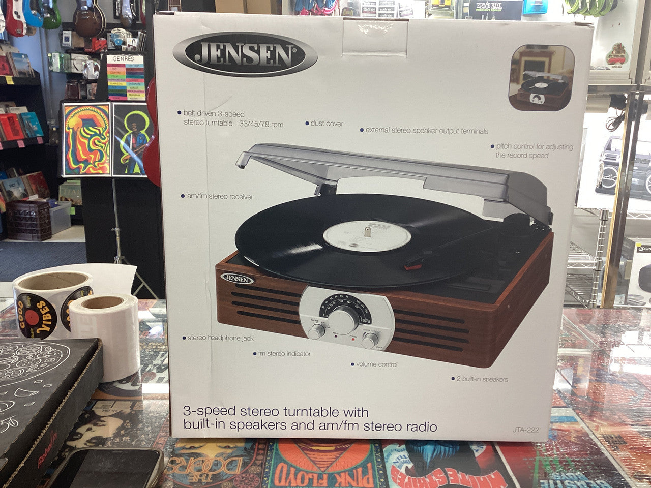 Jensen JTA 222 3 speed stereo turntable