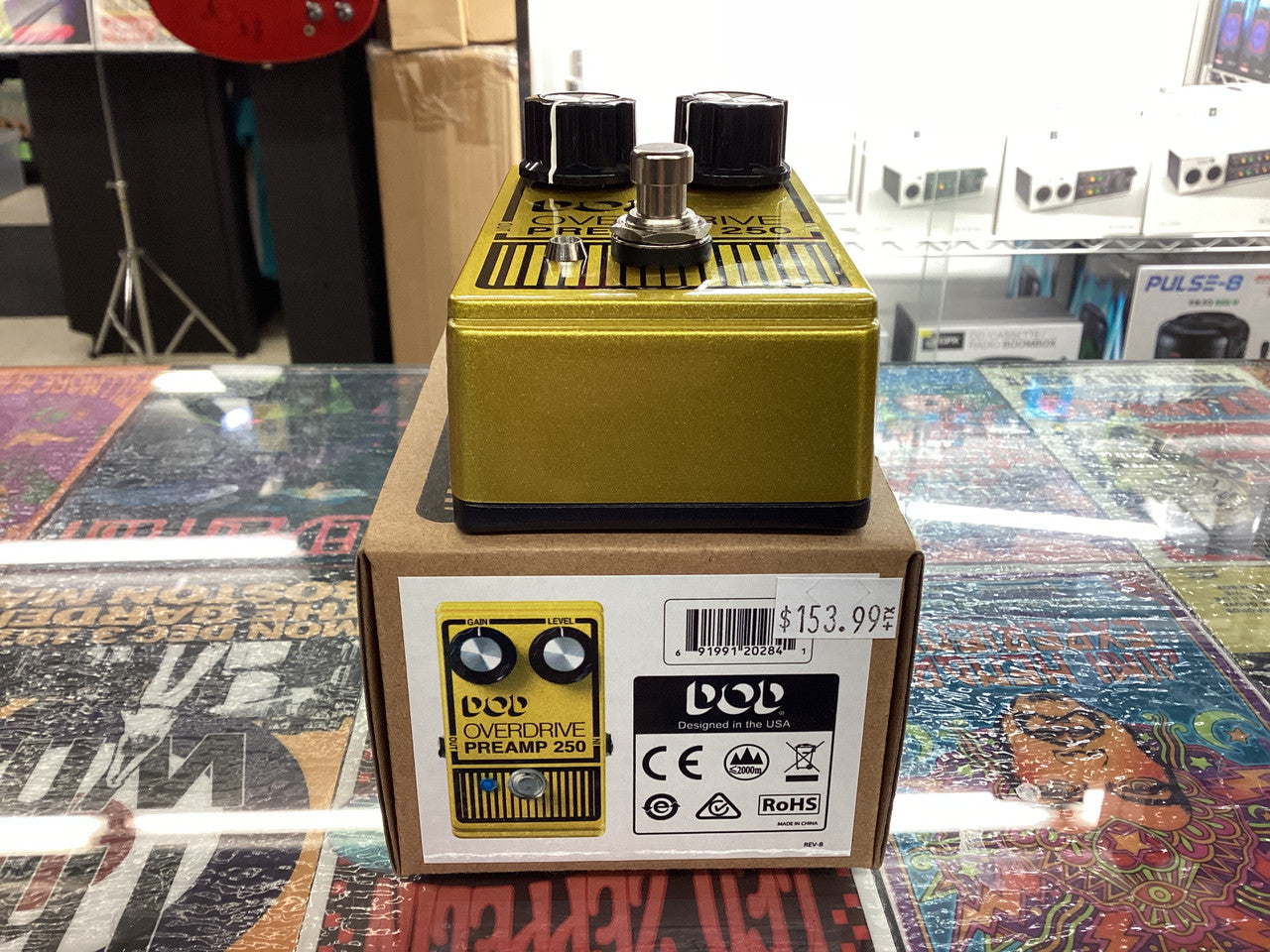 The legendary analog DOD Overdrive Preamp 250 is back, with over 40 years of history and experience behind it. The new 2013 version of the legendary DOD 250 captures all of the classic tone and wild heart of the original but in no way tames its performanc